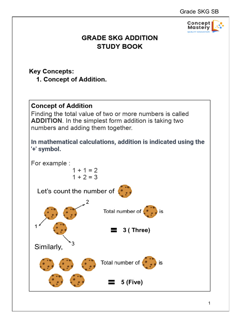 Addition Studybook | PDF