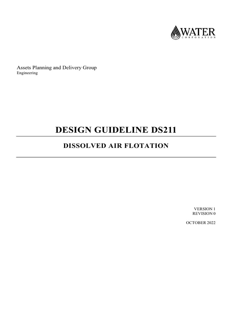 Dissolved Air Flotation Design Pdf
