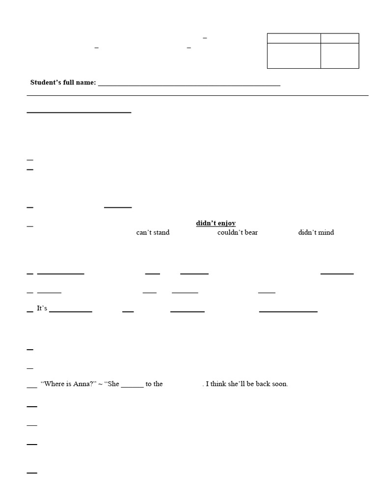 Mark ONE Letter On Your Answer Sheet For The Questions From 1 To 30 | PDF