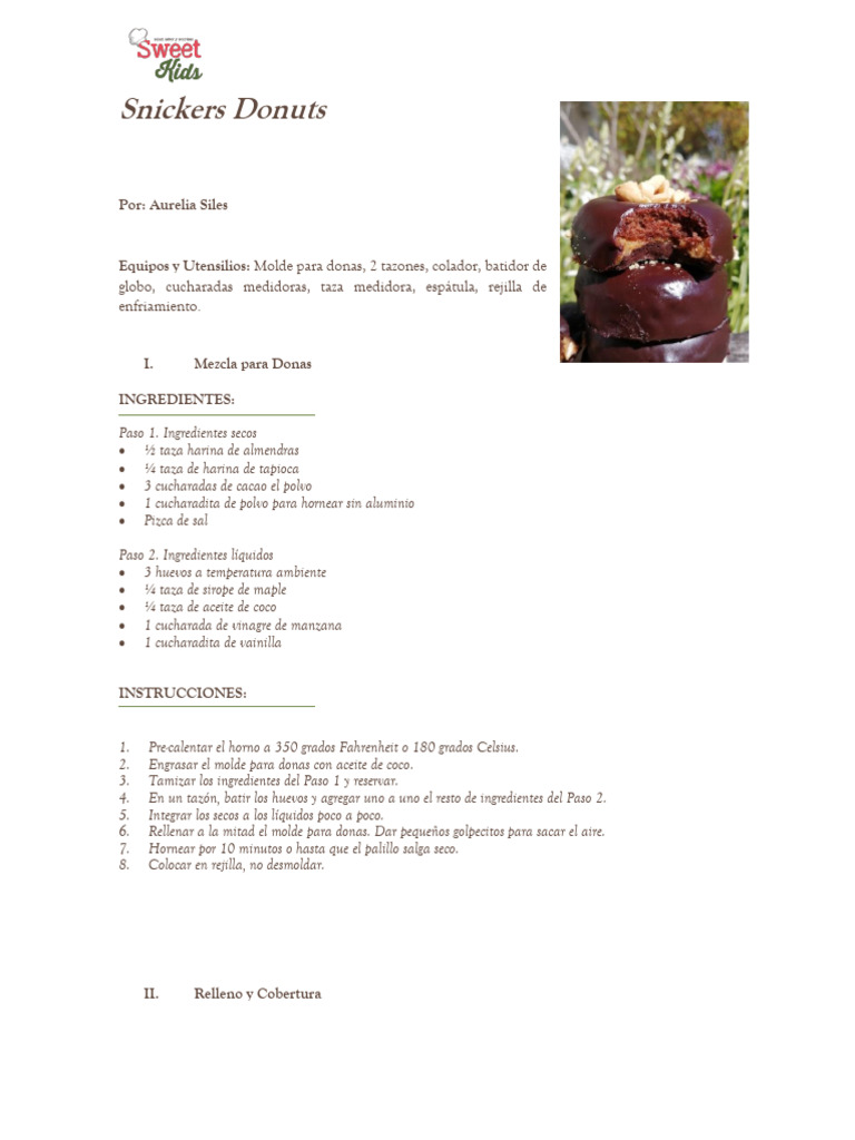 Snickers Donuts | PDF | Cooking, Food & Wine | Wellness