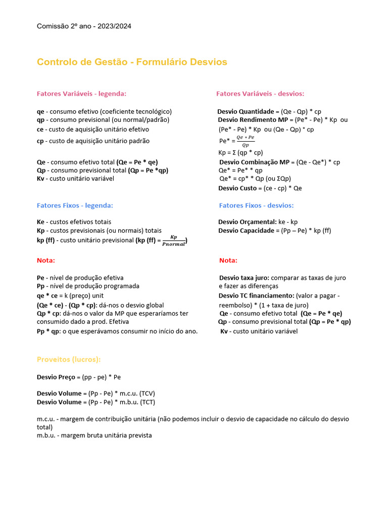 CG - Formulário | PDF