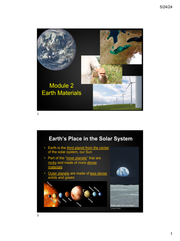Module 2 - Earth Materials | PDF