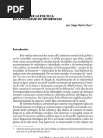 El Sentido de La Politica en La Sociedad de Diferencias - Diego Raus
