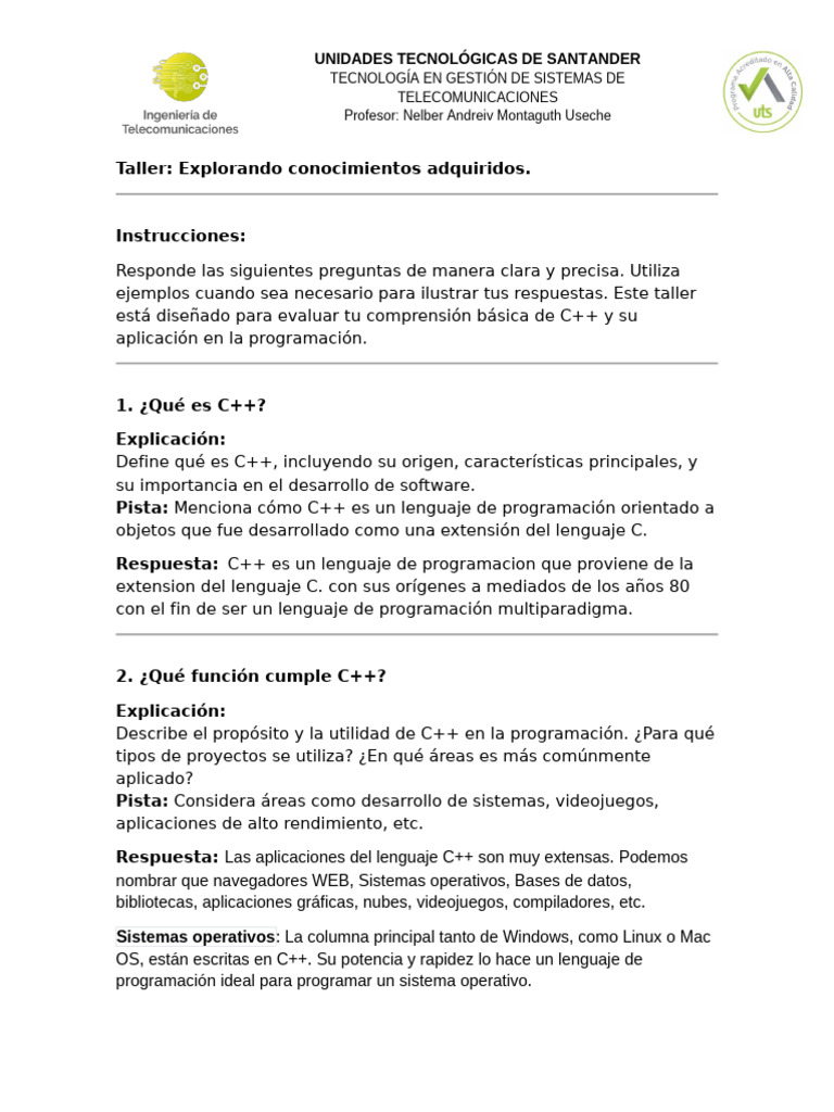 Taller 30% JDST | PDF