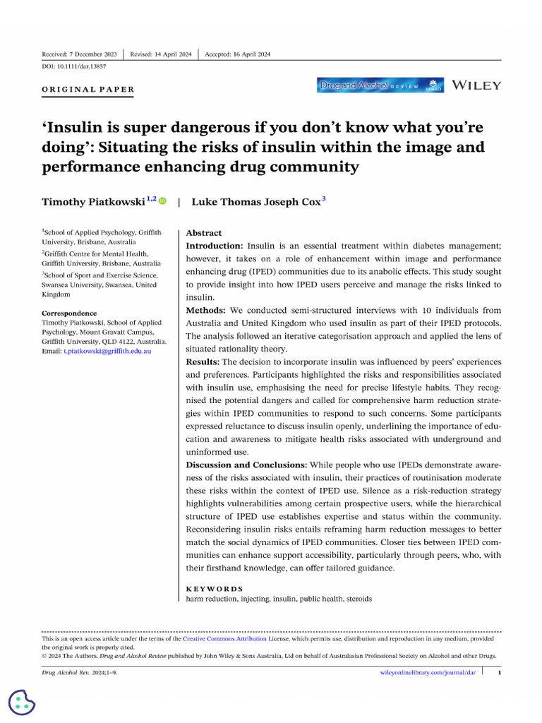 Insulin Is Super Dangerous If You Don't Know What You're Doing ...