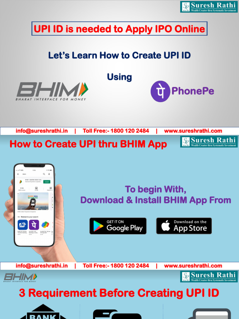 How To Create UPI | PDF