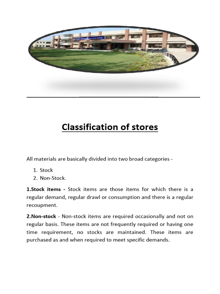 1631273824531-Classification of Stores | PDF