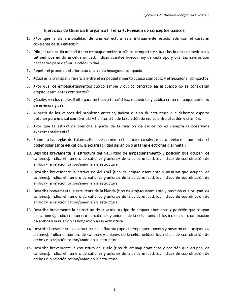 Ejercicios Tema 2 | PDF