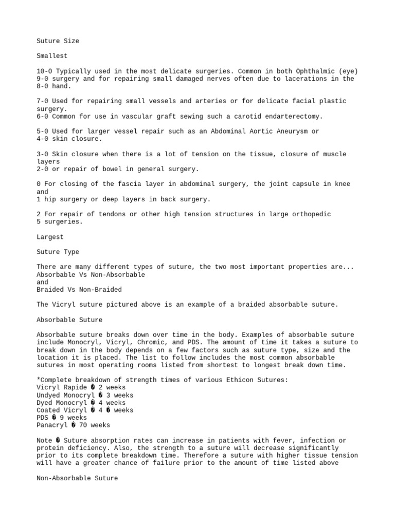 Sutures | PDF