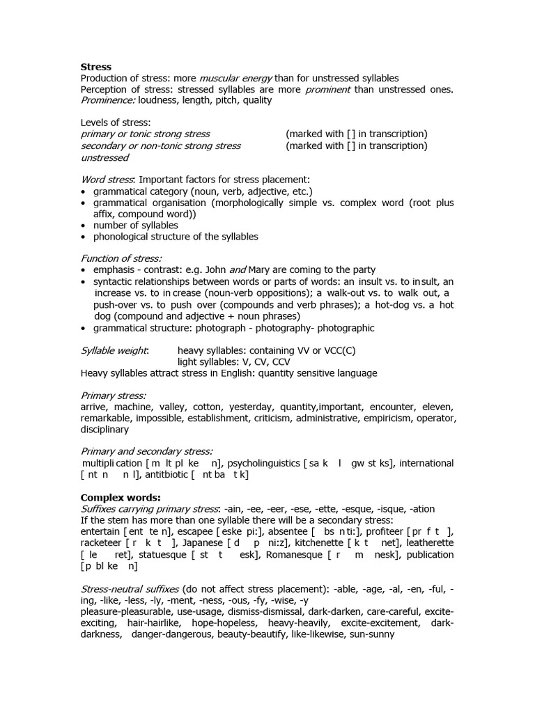 Lecture 9-Stress | PDF