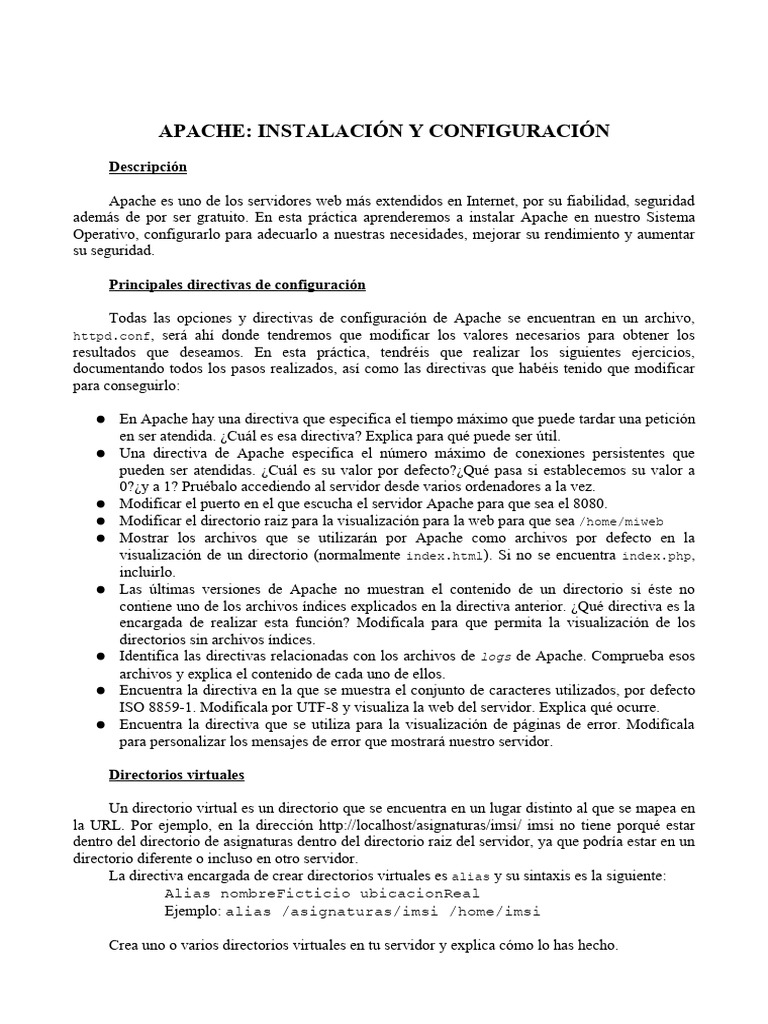 Practica Apache | PDF