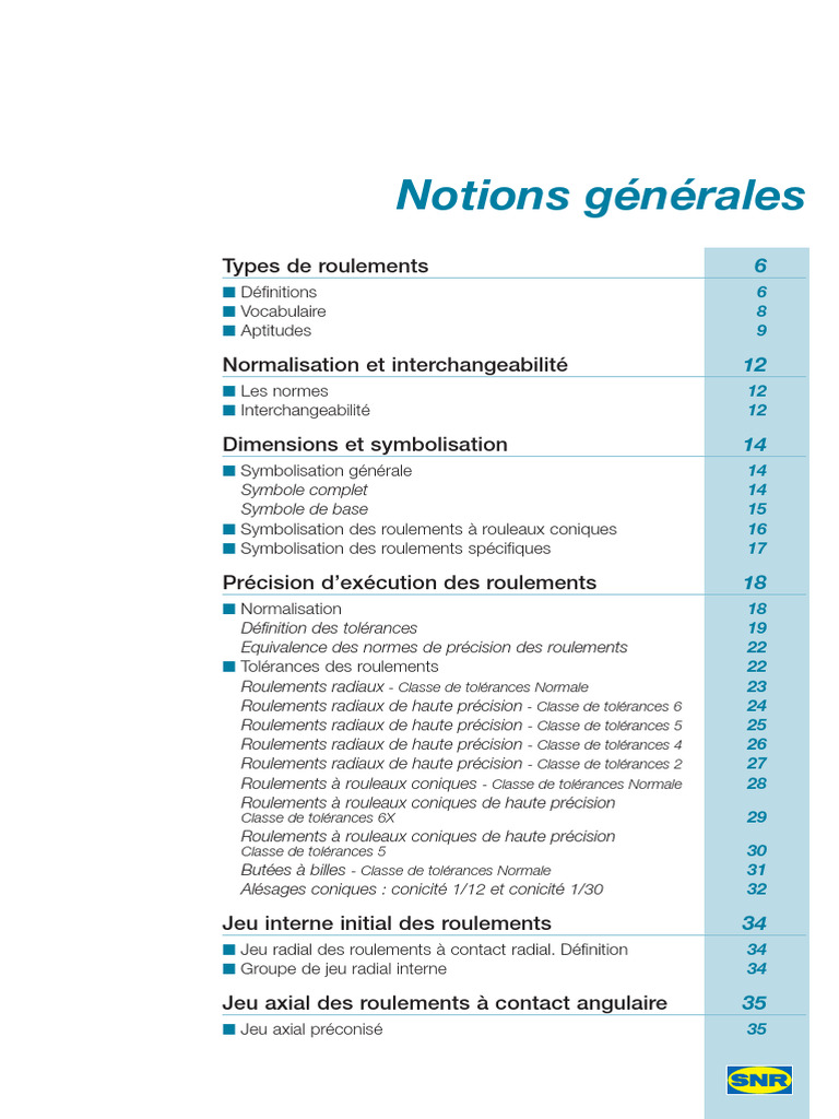 01-Notions Generales SNR | PDF