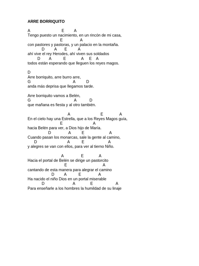 Villancicos y Acordes para Niños | PDF | María, madre de Jesús | Navidad