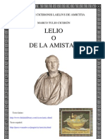 Ciceron Marco Tulio - Lelio O de La Amistad Bilingue