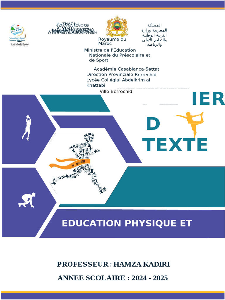 Cahier de Textes 1 2024 2025 College 12 | PDF