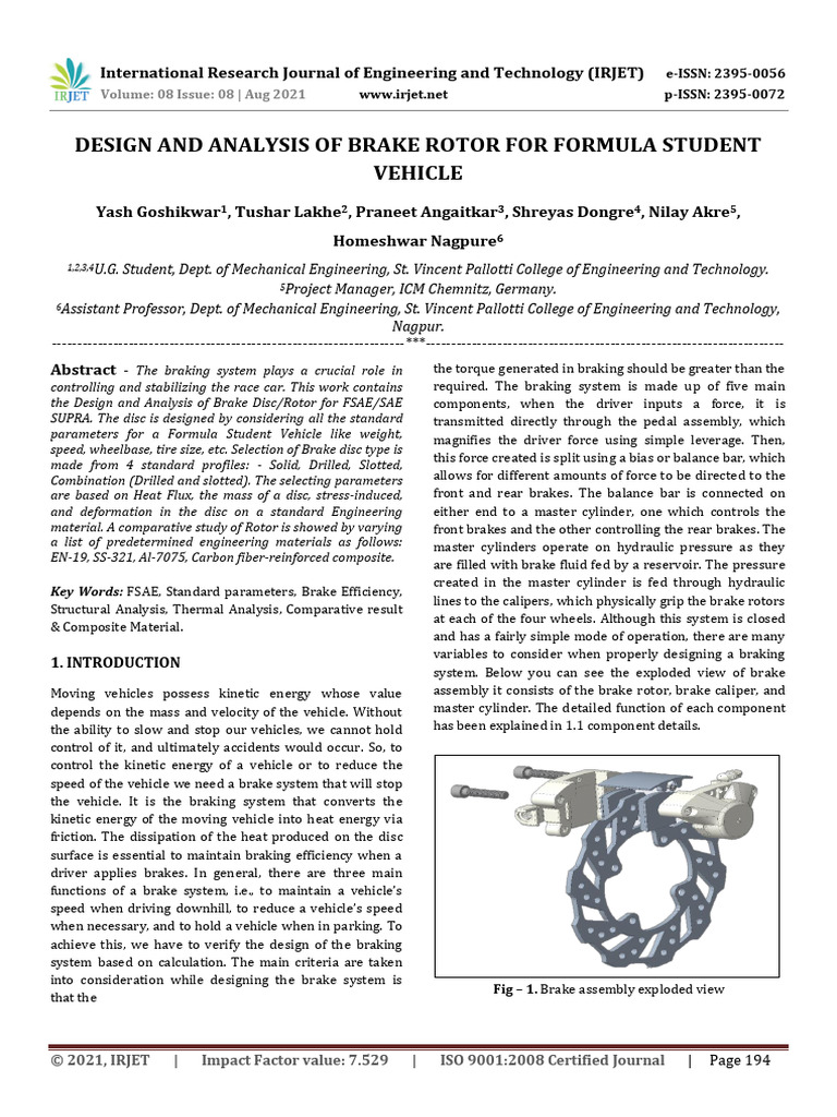 Rotor Design | PDF