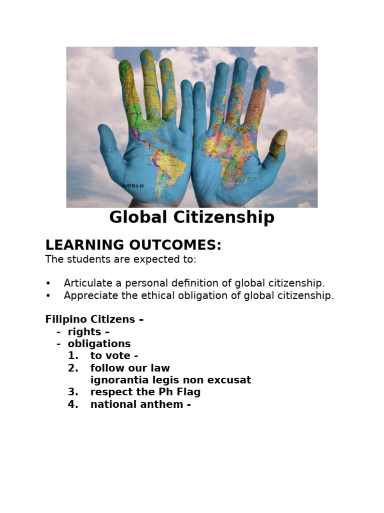 Global Citizenship Pdf