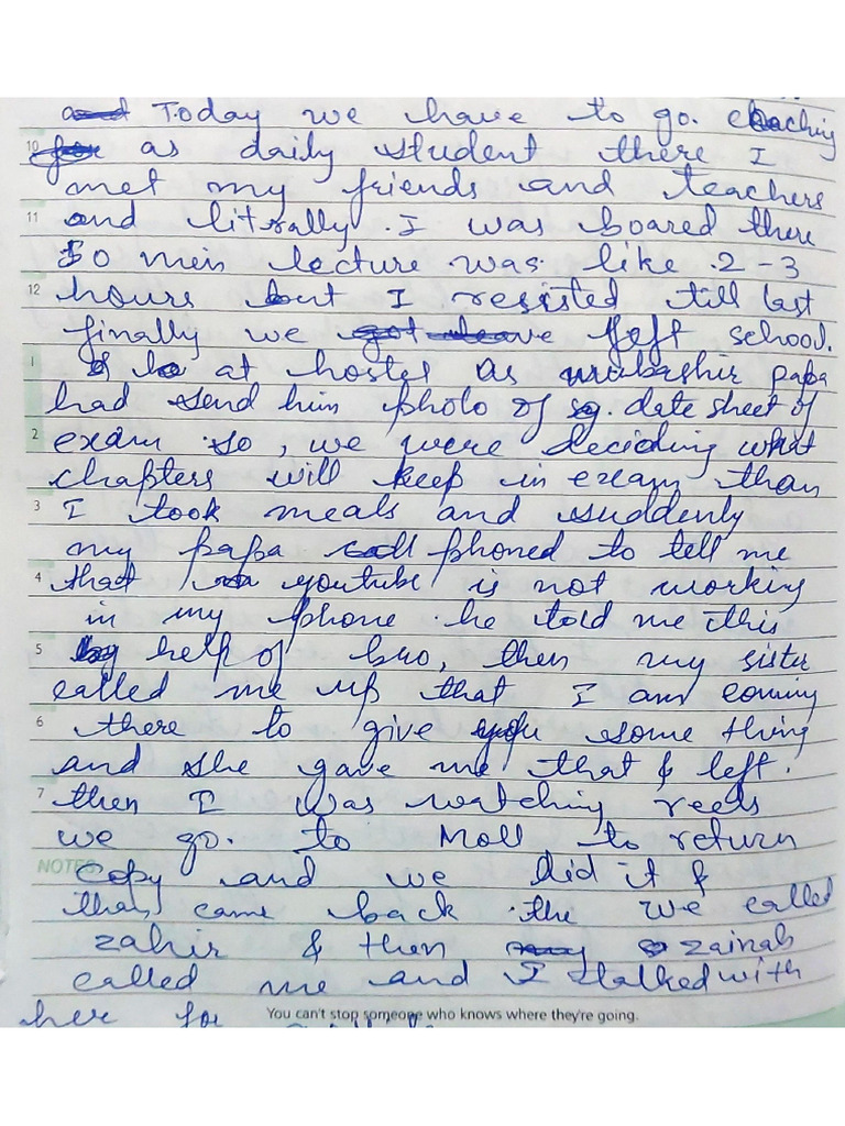Diary Writing Exel Making | PDF