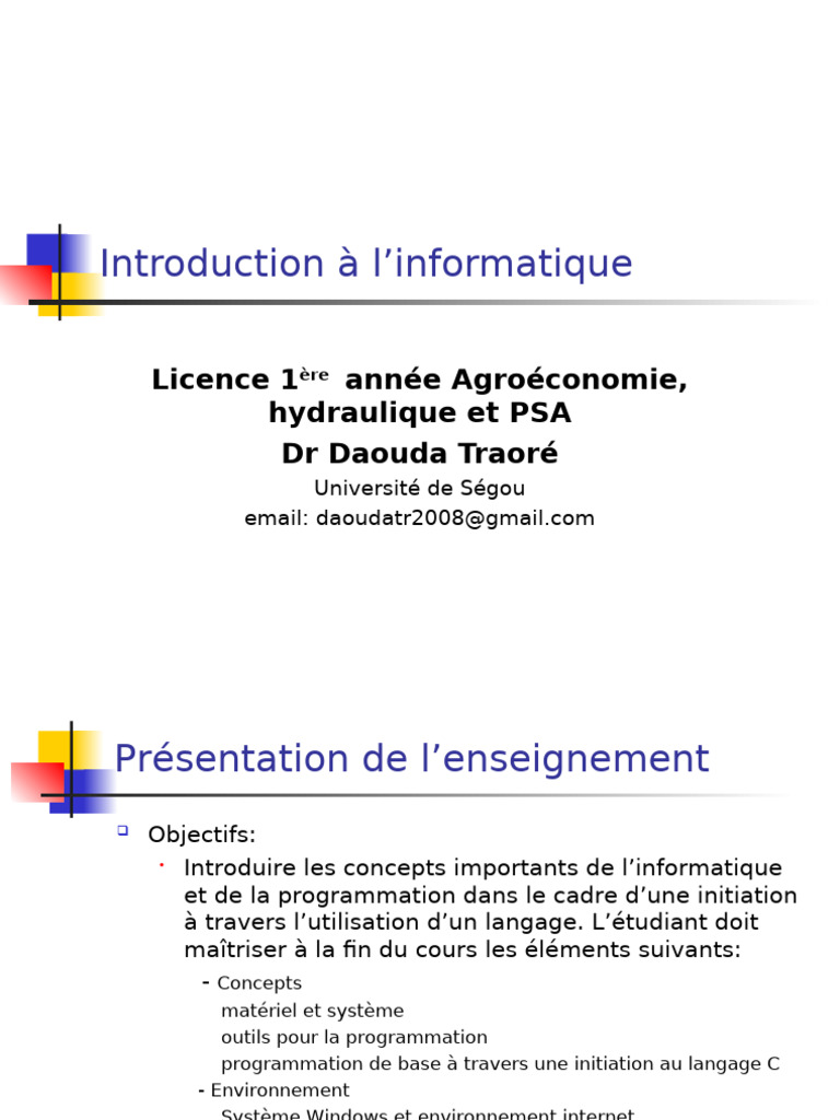 1 Cours Intro | PDF