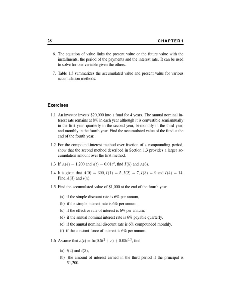 Financial Mathematics for Actuaries, 2nd Ed. | PDF | Interest | Present ...