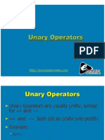 Computer Notes - Unary Operators