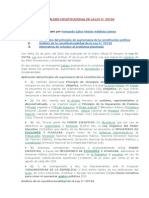 ANÁLISIS CONSTITUCIONAL DE LA LEY Nº 29718