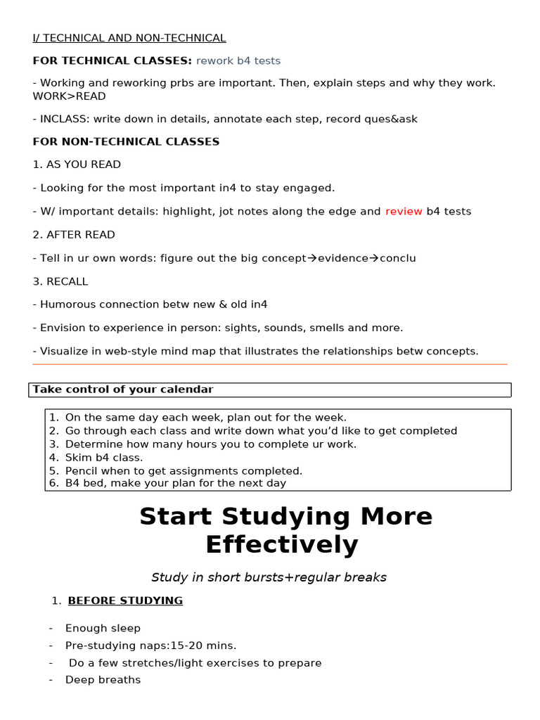Study Techniques | PDF