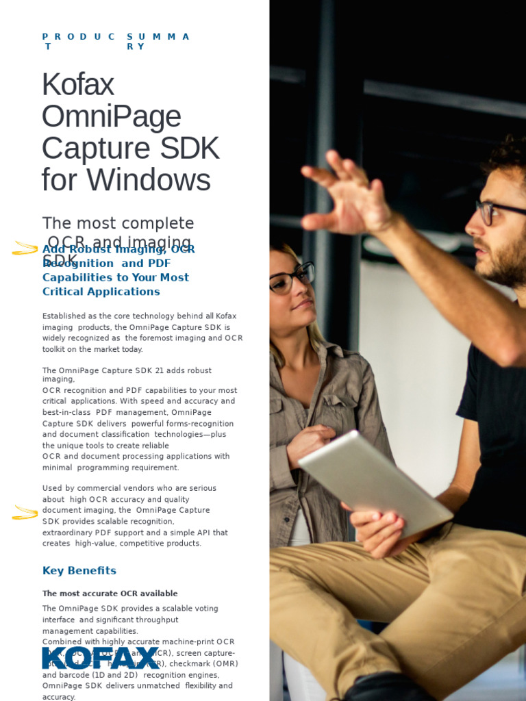 OmniPage Capture SDK Spec Sheet | PDF