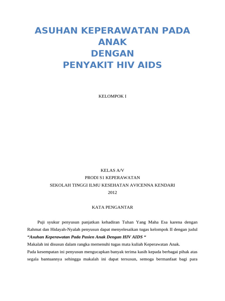 Hiv Aids Pada Anak | PDF