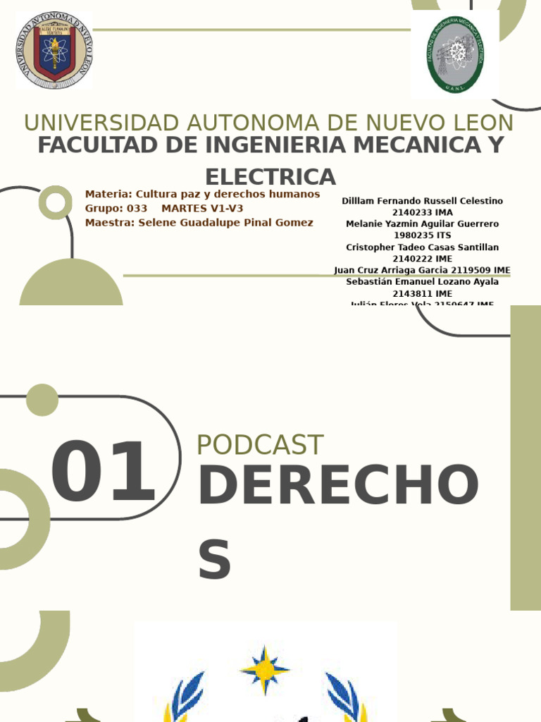 Podcast sobre Cultura de Paz y Derechos Humanos | PDF