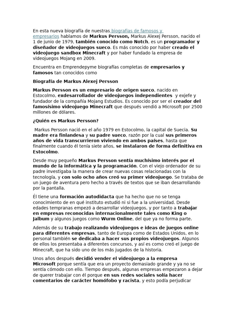 Biografia de Marcus Person | PDF