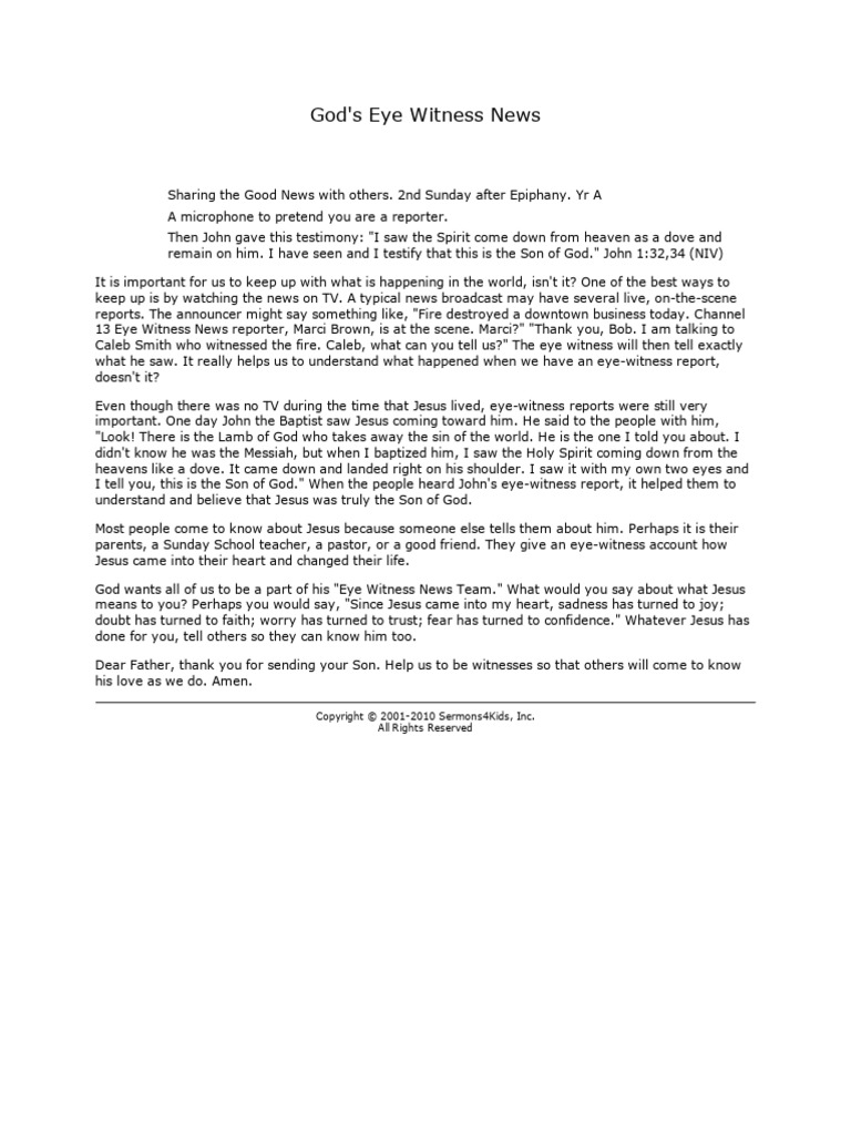 8 - God's Eye Witness News | PDF