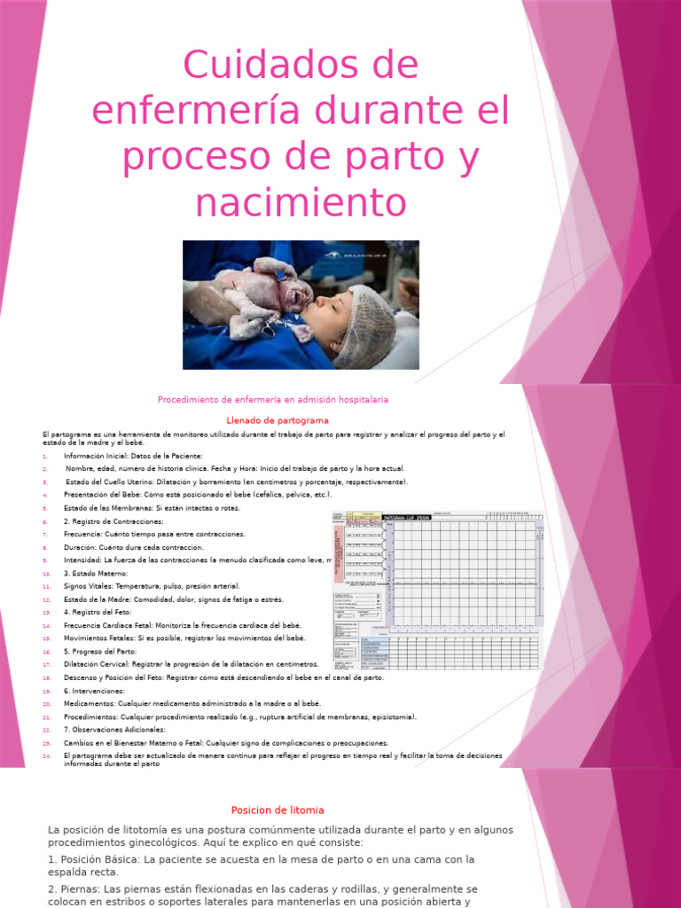 Cuidados de Enfermería Durante El Proceso de Parto | PDF