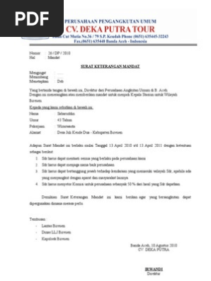 Surat Mandat