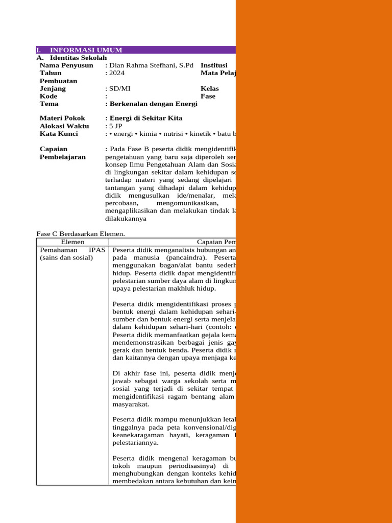 REVISI DIAN BAB 4 - Pekan Ke 1 ILMU PENGETAHUAN ALAM DAN SOSIAL | PDF