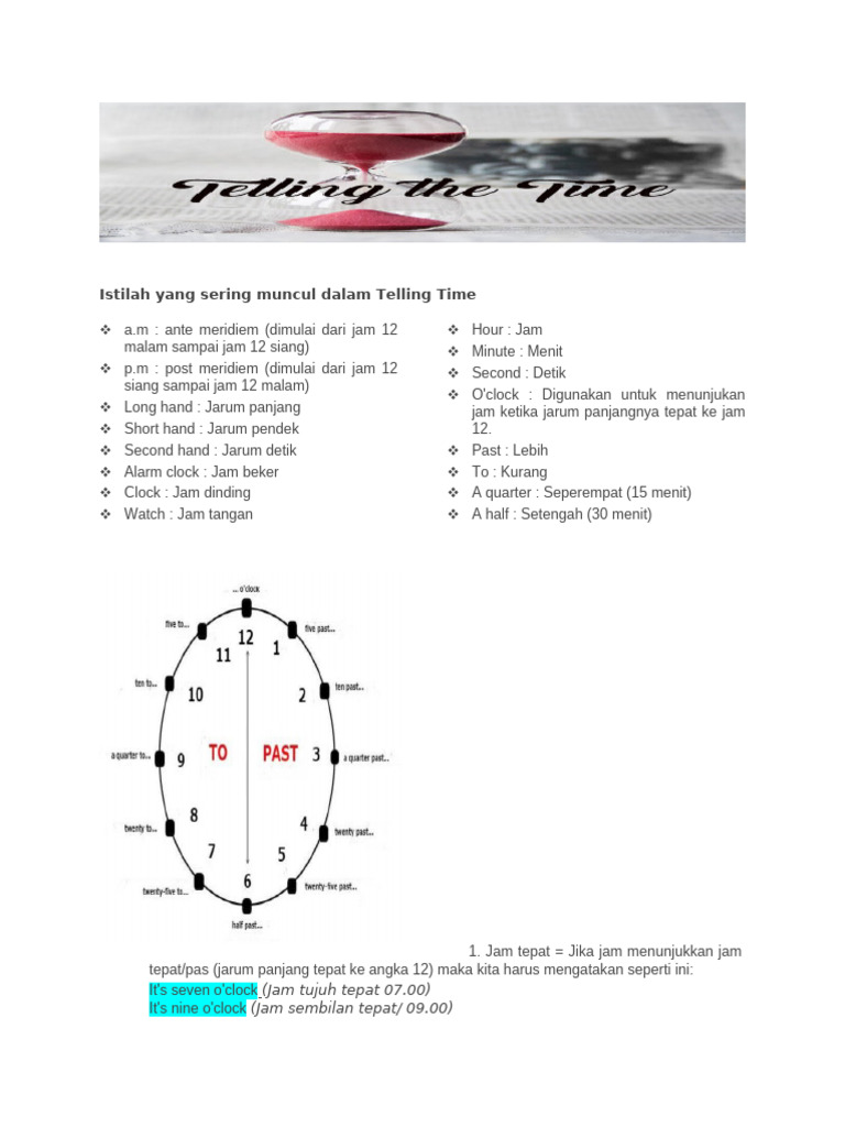 Telling Time | PDF