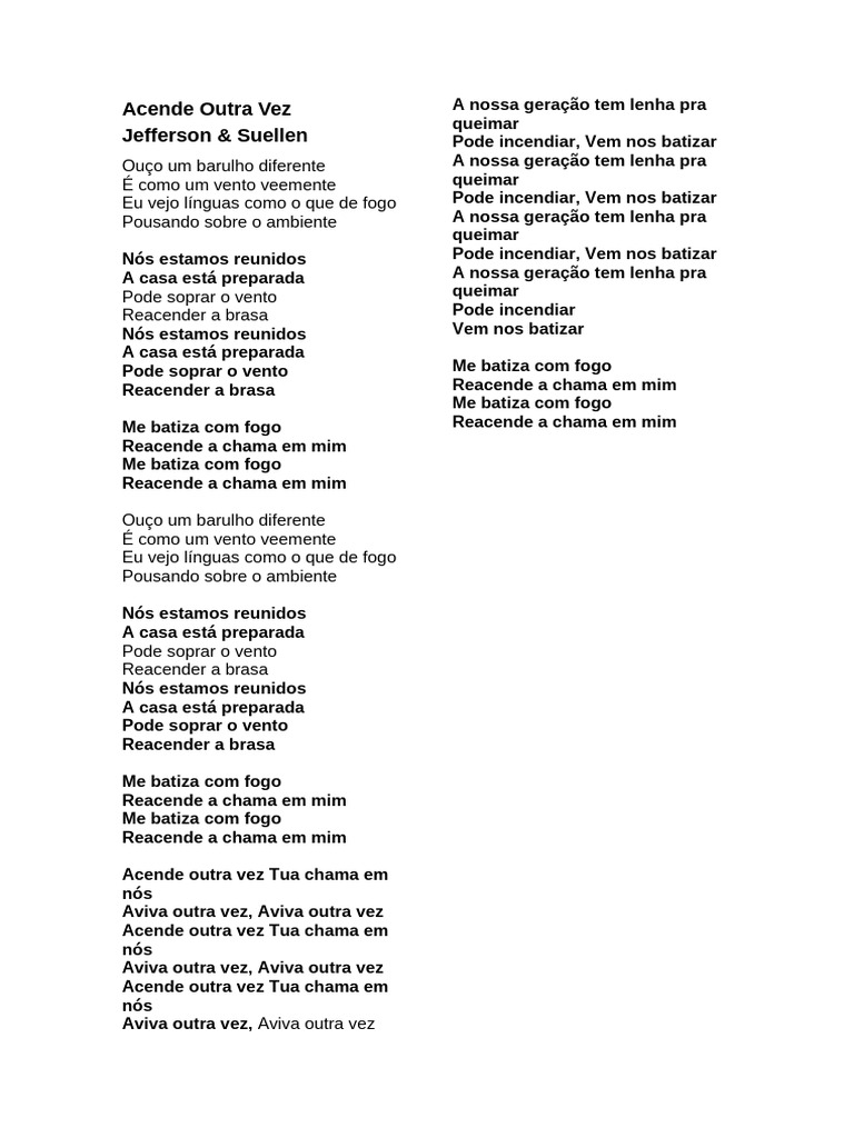 Acende Outra Vez | PDF