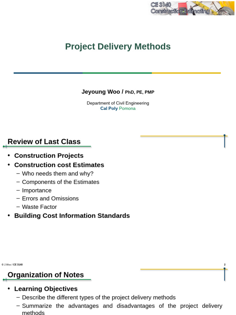 Lec+03 +Project+Delivery+Methods+ (C) | PDF