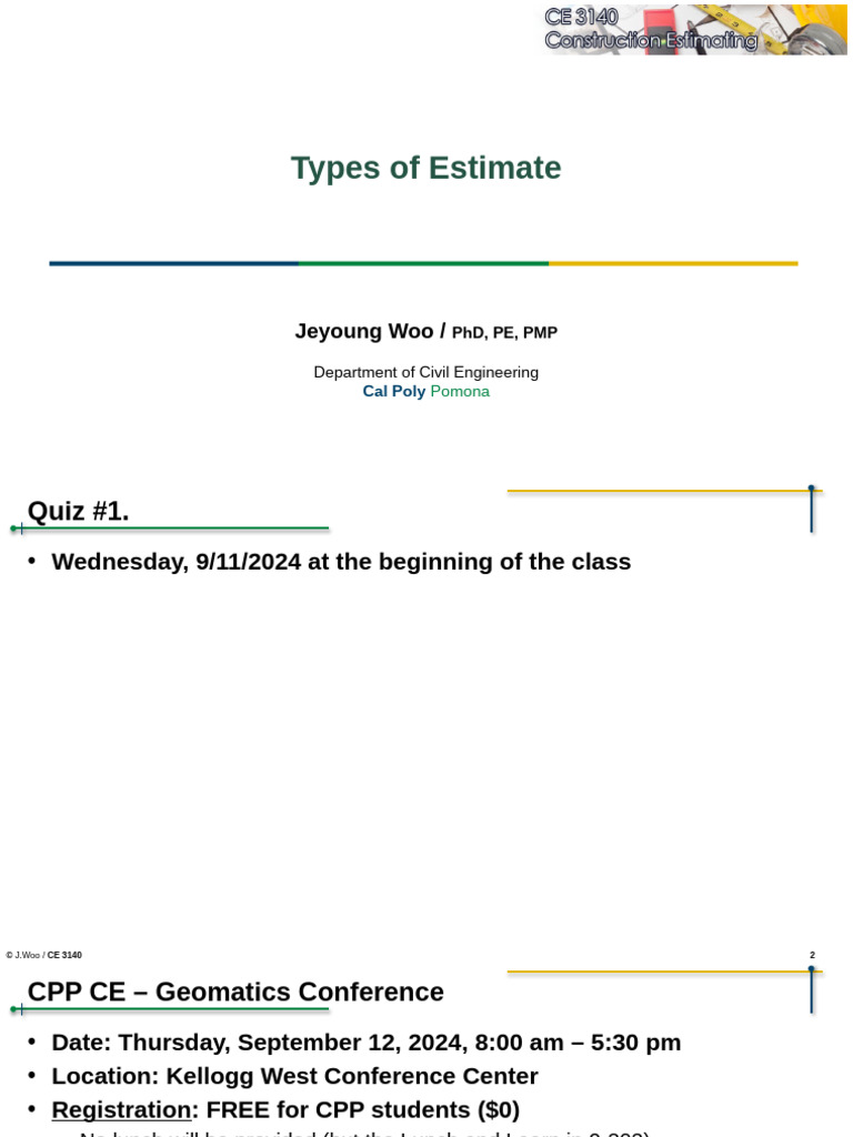 Lec+04 +Types+of+Estimate | PDF