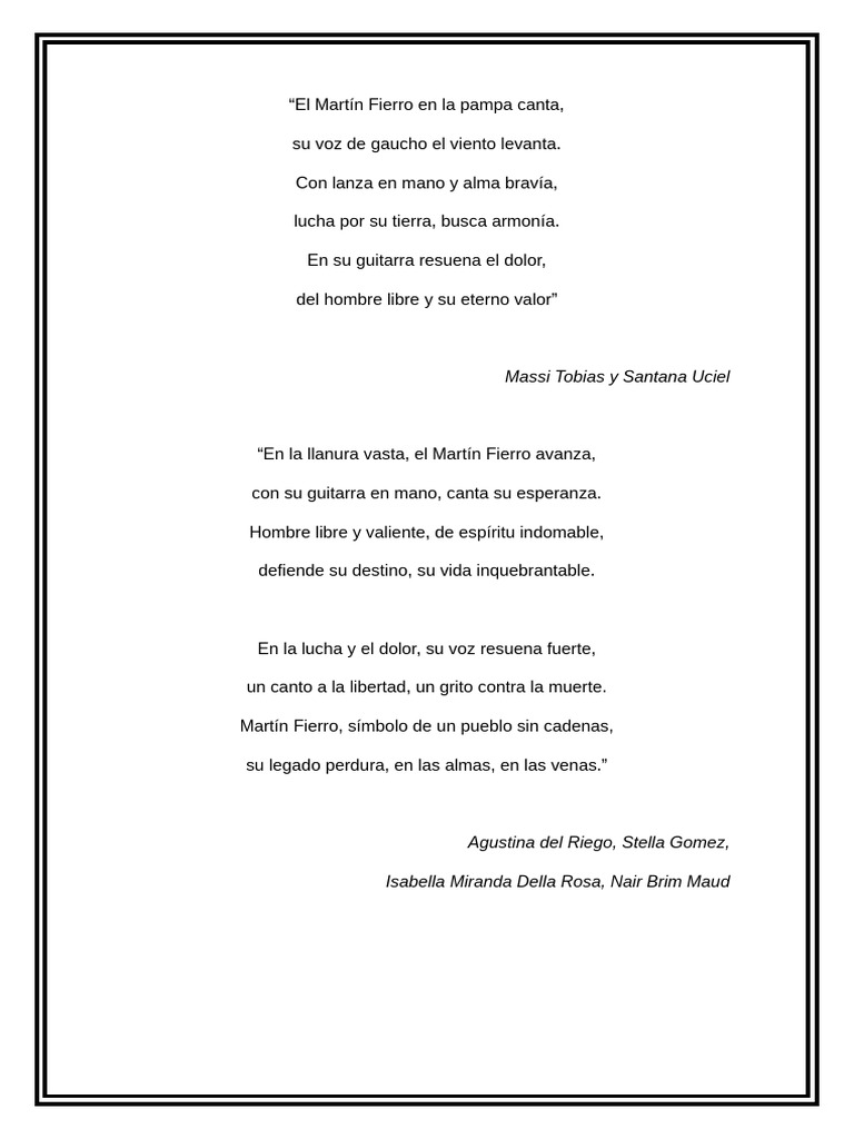 El Martín Fierro Pdf