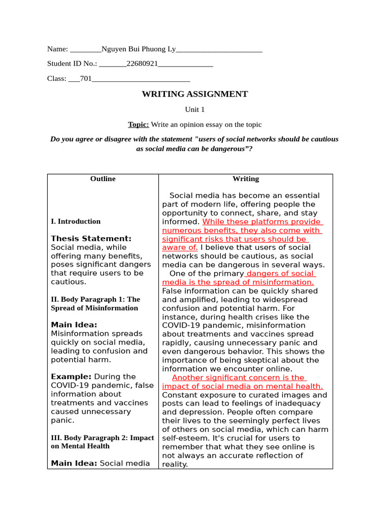 Assignment Unit 1 Counter Argument | PDF