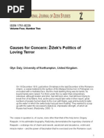 Causes For Concern: Žižek's Politics of Loving Terror: ISSN 1751-8229