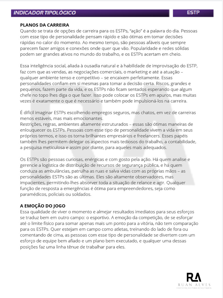 ESTP Trabalho | PDF