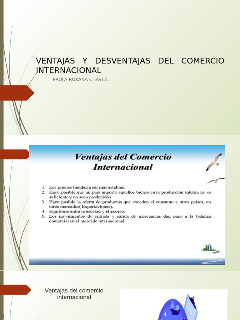 Ventajas y Desventajas Del Comercio Internacional | PDF