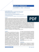 Hiperglicemia y mortalidad en niños críticamente