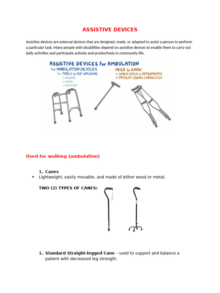 Assistive Devices | PDF