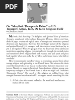 Download Moralistic Therapudic Deism by Christian Smith by Lane Chaplin SN7699752 doc pdf