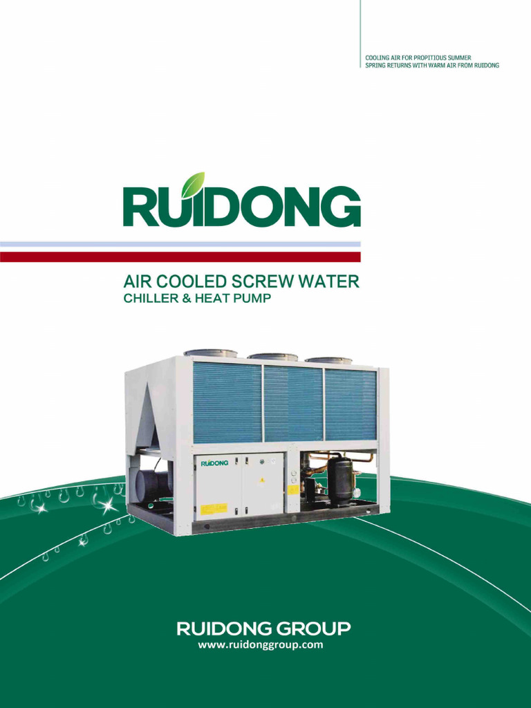 Air Cooled Water Chiller - Screw Type - Ruidong - V.2019 | PDF