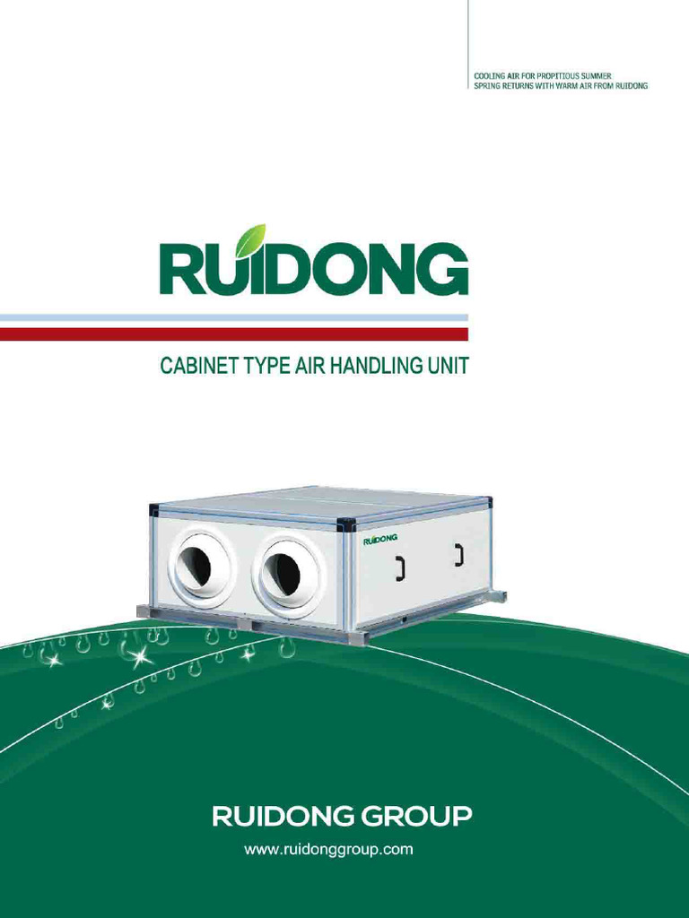 Cabinet Air Handling Unit - Ruidong - V.2019 | PDF