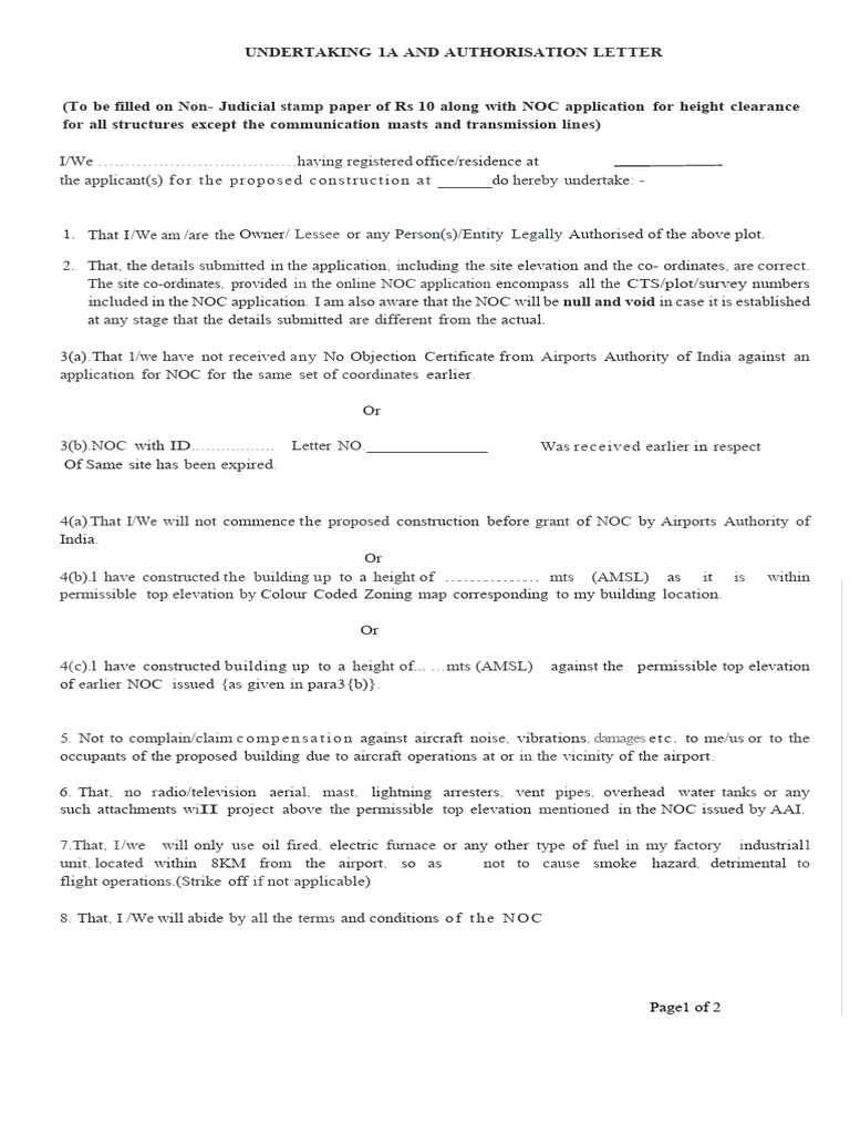 Form 1A | PDF